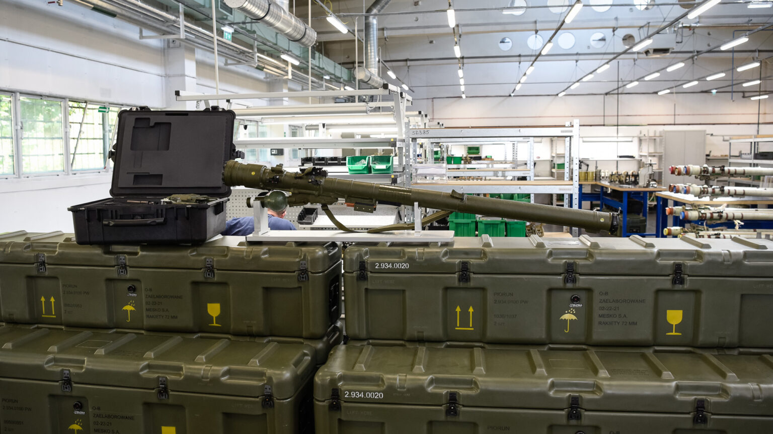 The 3,000th Piorun Man-Portable Air-Defense System, manufactured by Przenośny Przeciwlotniczy Zestaw Rakietowy Piorun