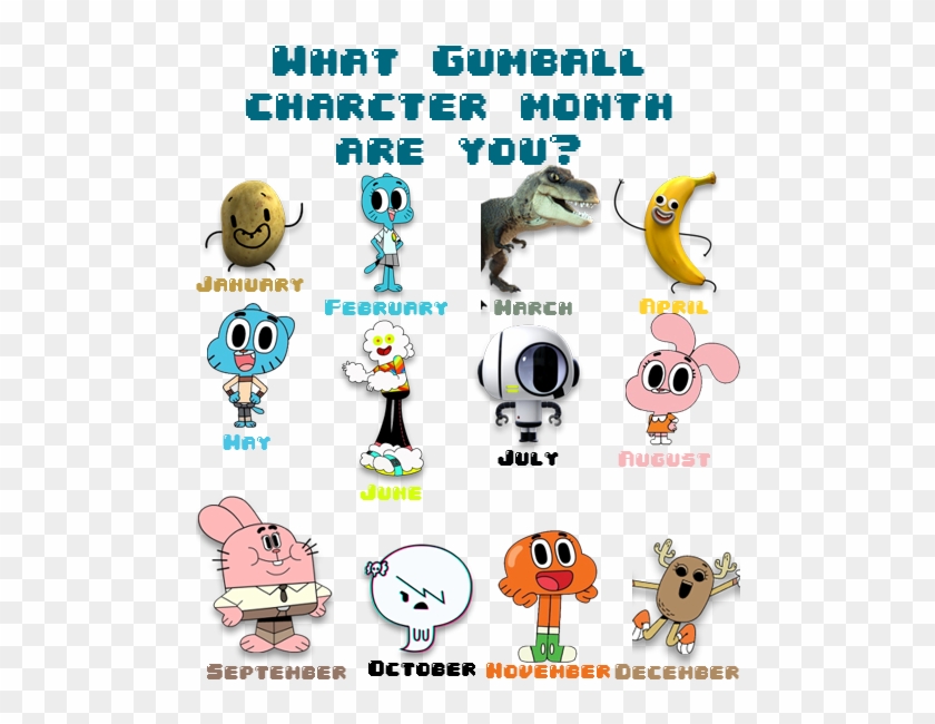 The Amazing World Of Gumball Characters List Amazing World Of Gumball Characters