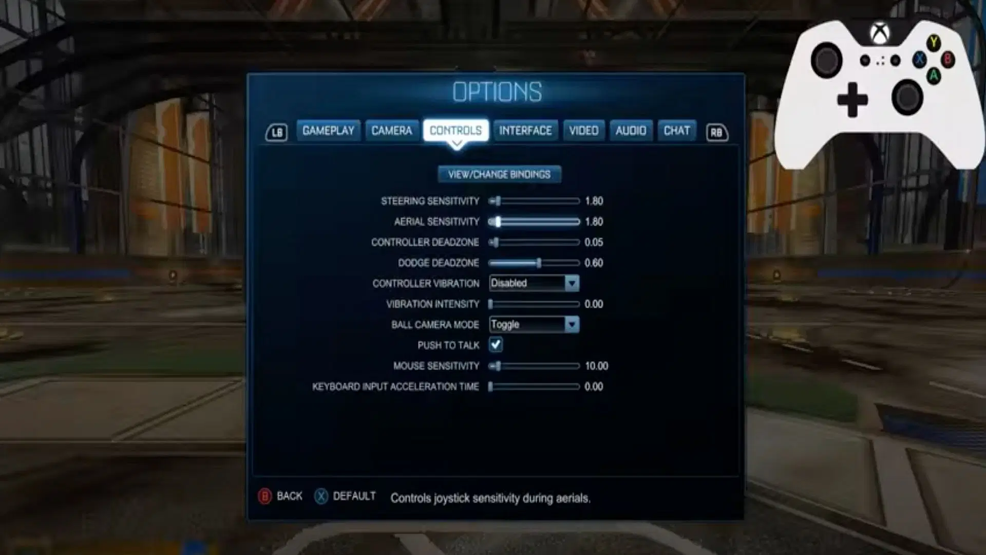 Best Controller Settings Rocket League