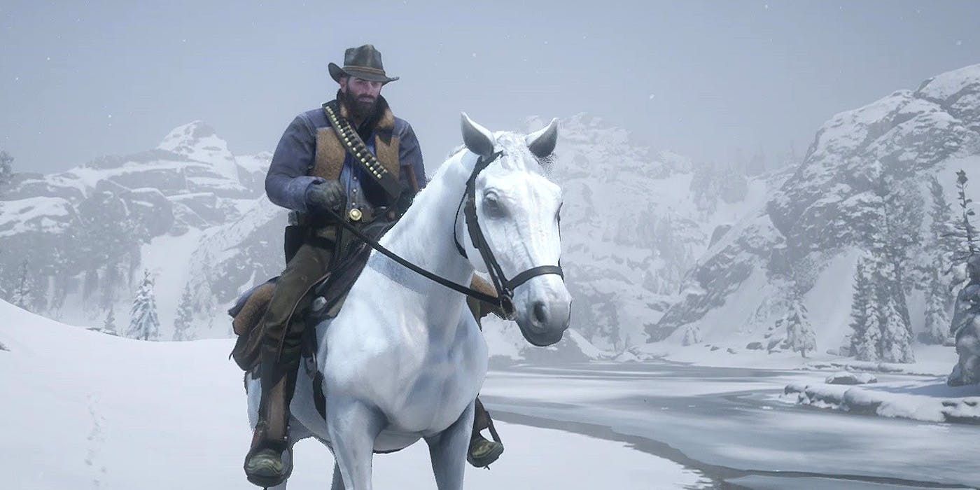 Red Dead Redemption 2 White Arabian Horse