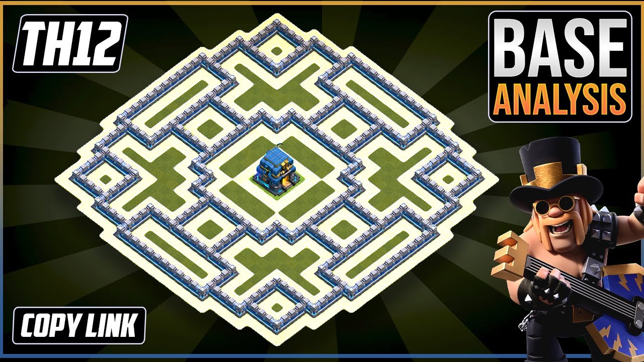 THE BEST TH12 HYBRID/TROPHY Base 2021!! COC Town Hall 12 (TH12) Trophy Coc Th 12 Best Base