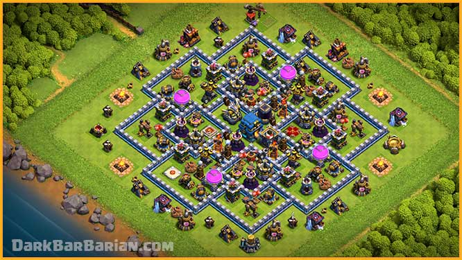 THE BEST ULTIMATE TH12 HYBRID/TROPHY Base 2022!! COC Town Hall 12 (TH12 Coc Th 12 Best Base