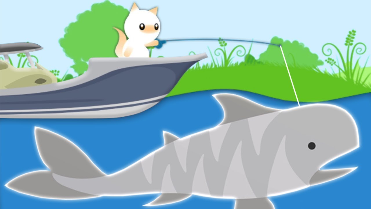 Biggest Fish In Cat Goes Fishing