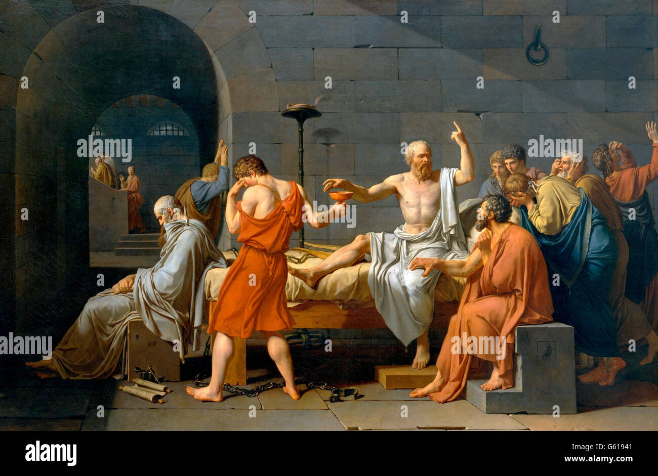 śmierć Sokratesa Jacques Louis David