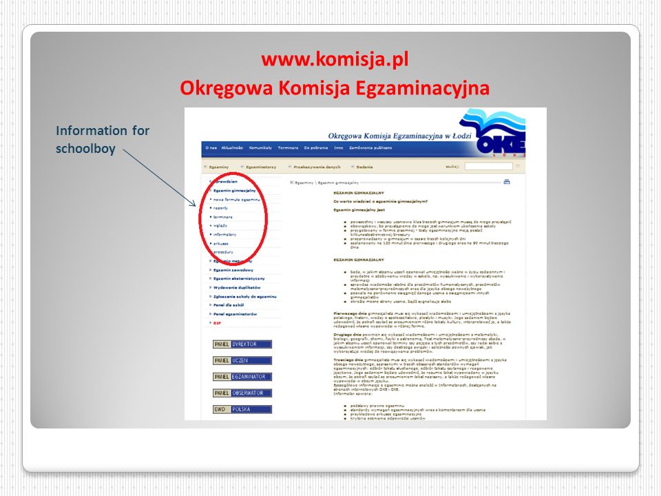 Okręgowa Komisja Egzaminacyjna W łomży