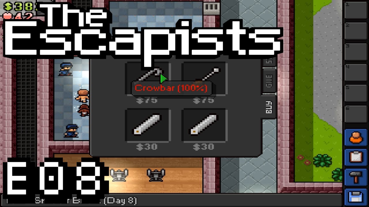 The Escapists Ep 08 - Shower Room Crowbar - YouTube How To Make A Crowbar In The Escapists