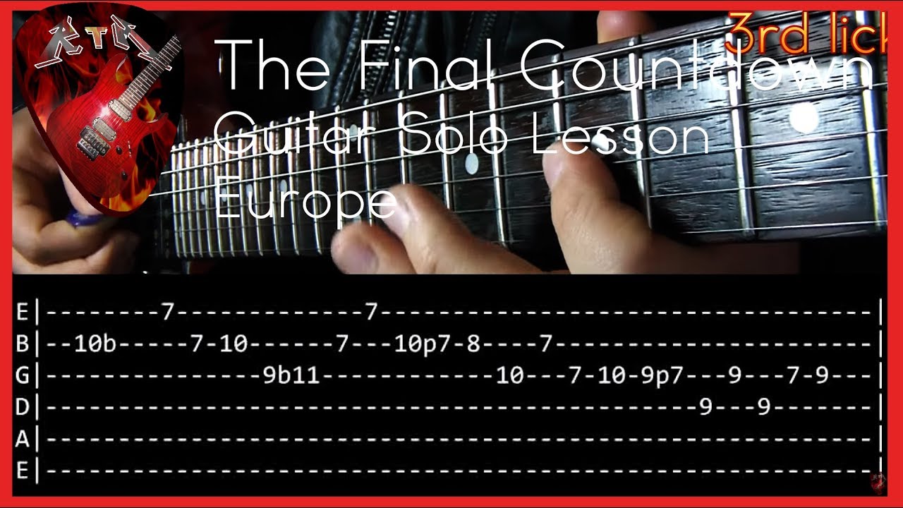 The Final Countdown Solo Guitarra