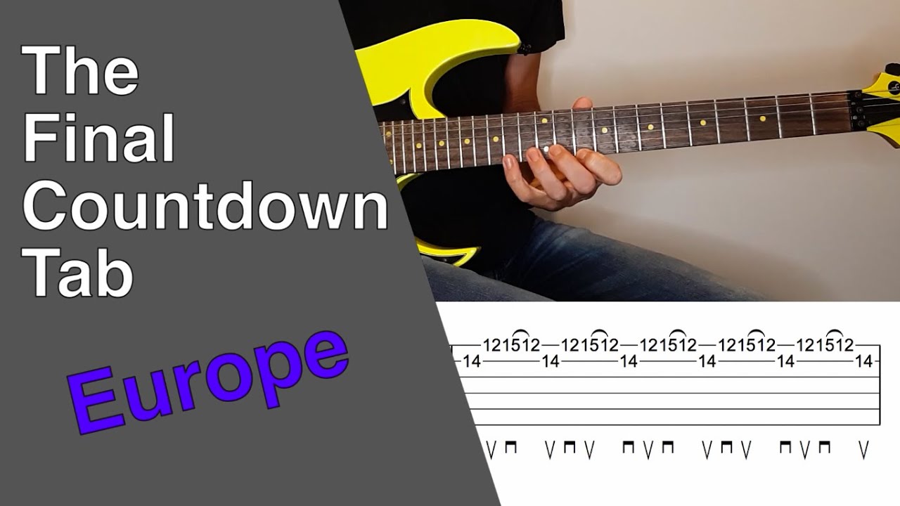 The Final Countdown Guitar Solo Lesson - Tab - Alternate Picking The Final Countdown Solo Pdf