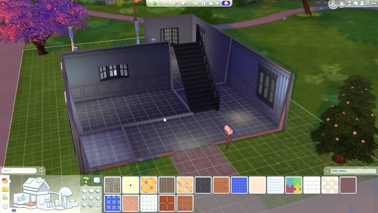 The Sims 4: Building a Home - Terrain Paint, Fountain, Interior Walls Sims 4 How To Paint Walls