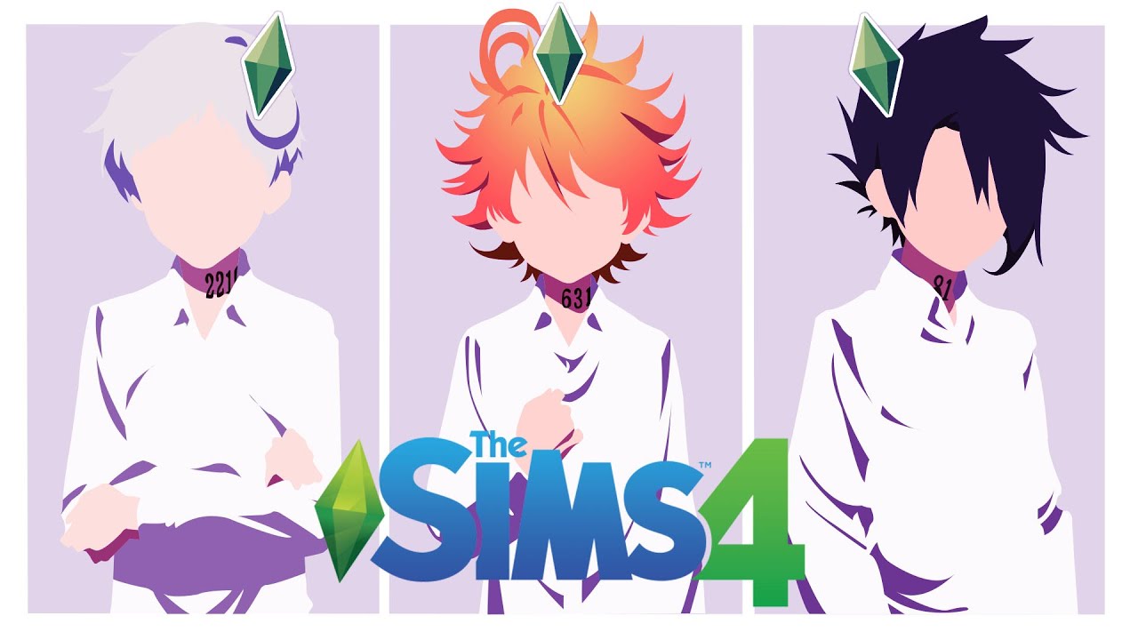 The Sims 4 CAS: Изабелла, Эмма, Норман, Рэй | Обещанный Неверленд | The The Promised Neverland Sims 4 Cc