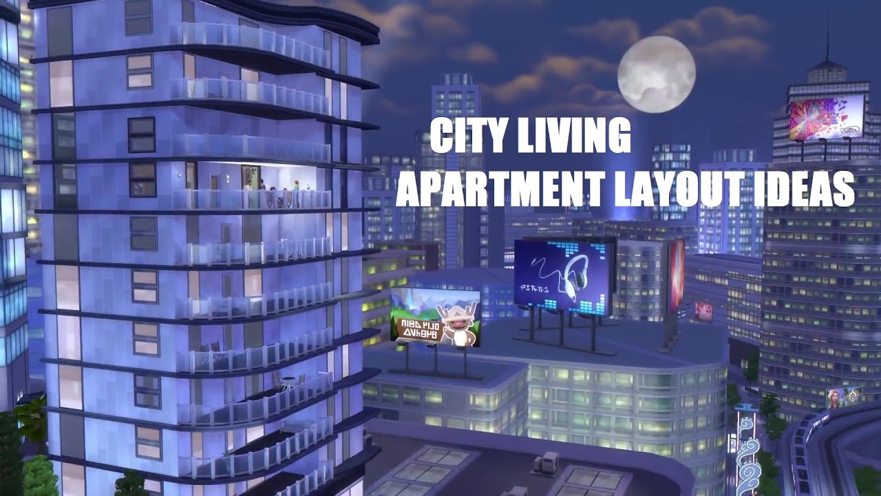 Sims 4 City Living Apartment Ideas
