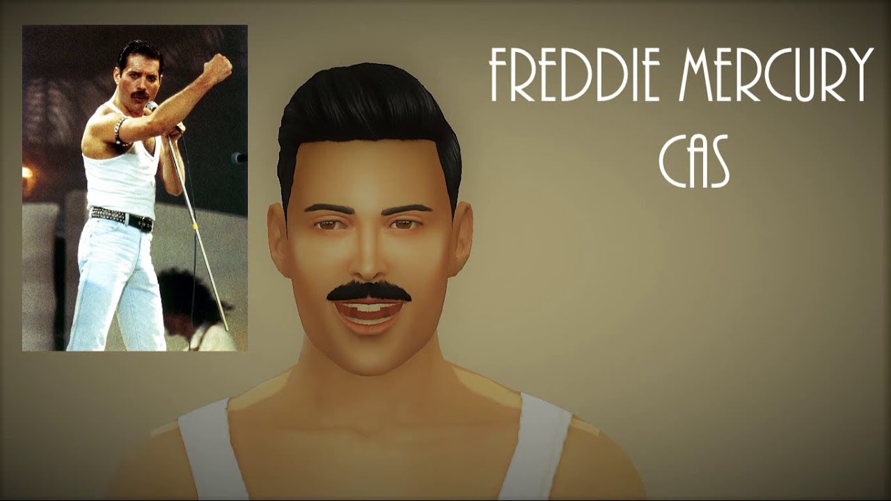 The sims 4 FREDDIE MERCURY CAS CHALLENGE!!! - YouTube Freddie Mercury The Sims 4