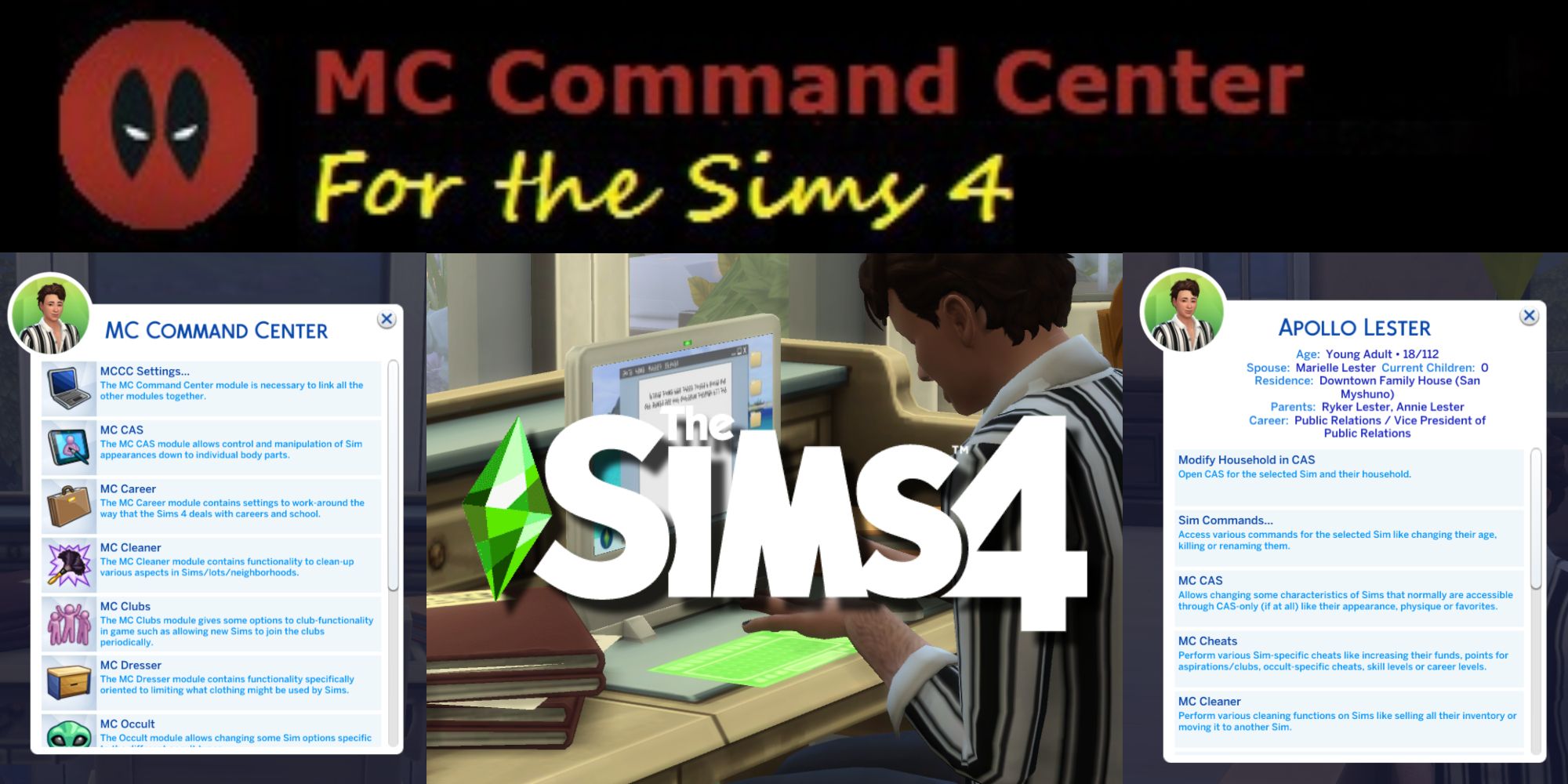 The Sims 4: How To Get MC Command Center Mod Mc Command Center Mod Sims 4 Download