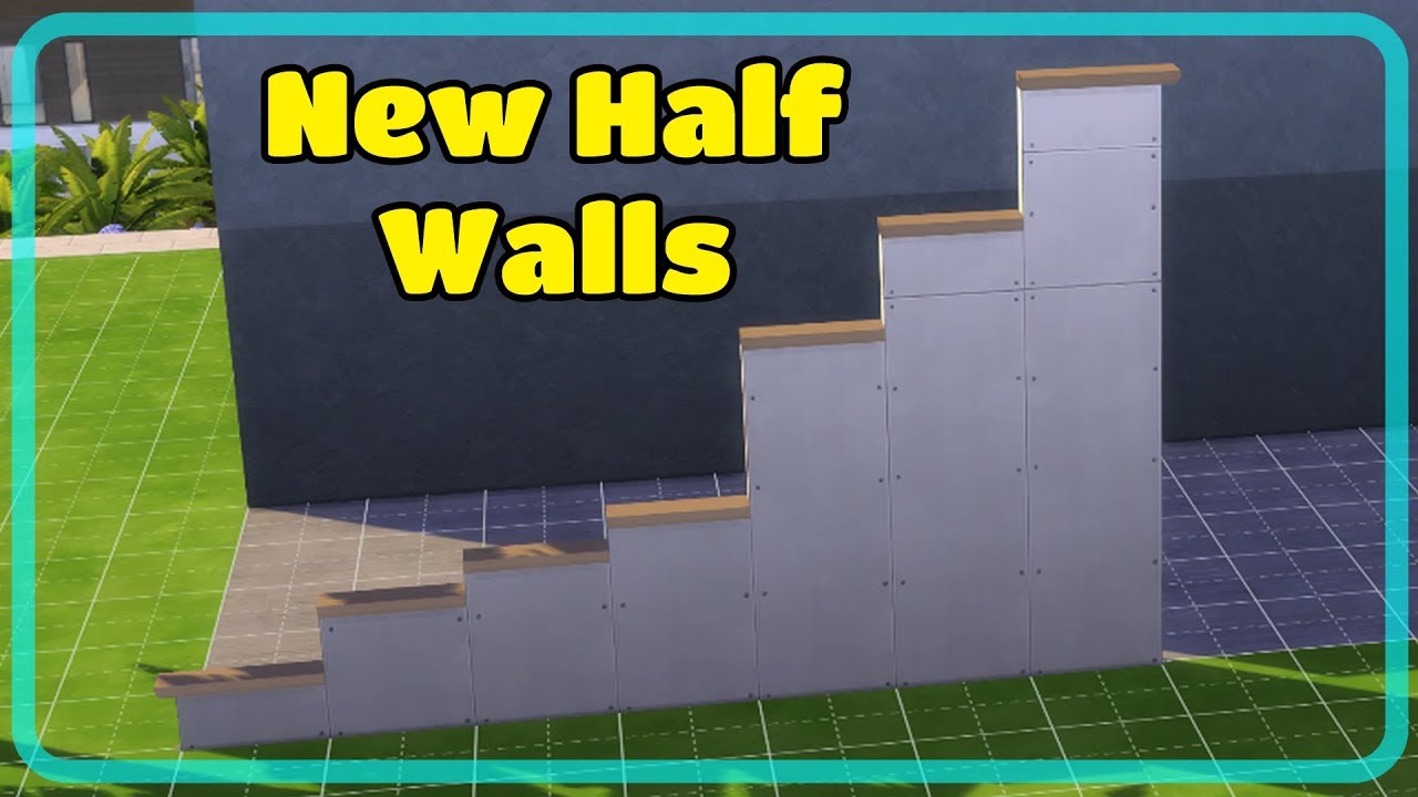 The Sims 4 New Half Wall Heights Highlights Clip - Sims Camp First Look Sims 4 How To Show Walls
