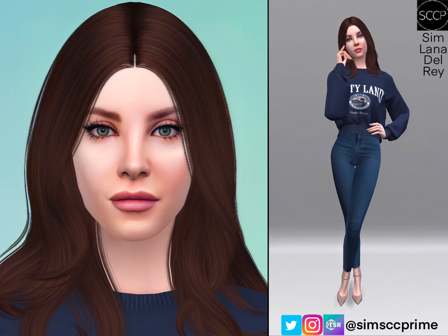 The Sims Resource - Lana Del Rey Lana Del Rey Sims 4