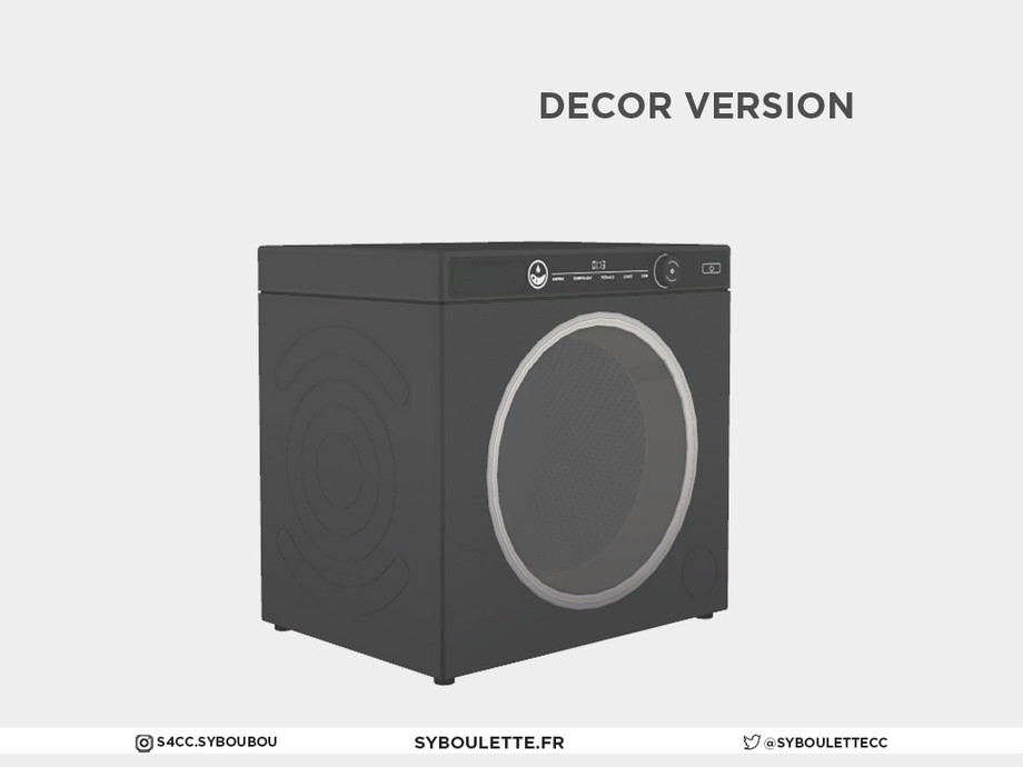 The Sims Resource | Laundry - Washing machine (decor basegame version) Washing Machine The Sims 4