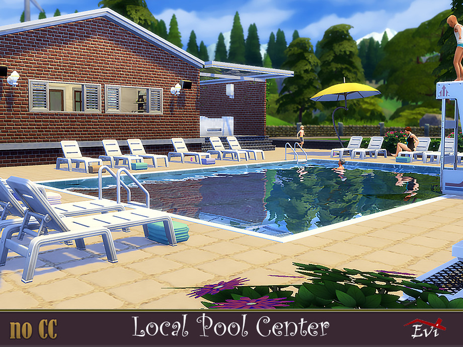 The Sims Resource | Local Pool Center The Sims 4 Swimming Pool