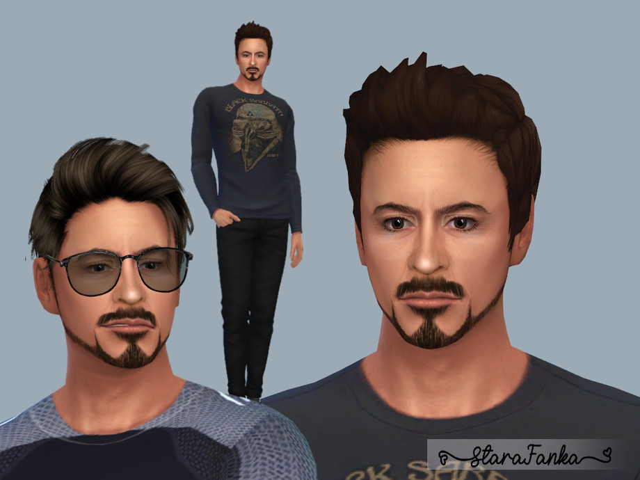 The Sims Resource | Tony Stark - Iron Man (request) Tony Stark Sims 4 Download