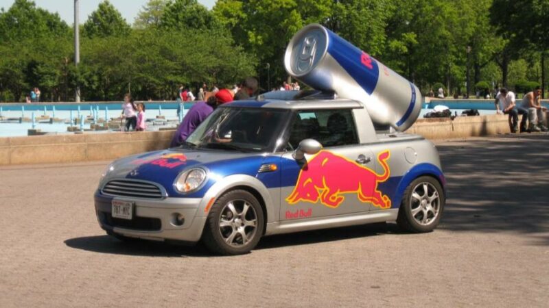Red Bull Mini Cooper Car