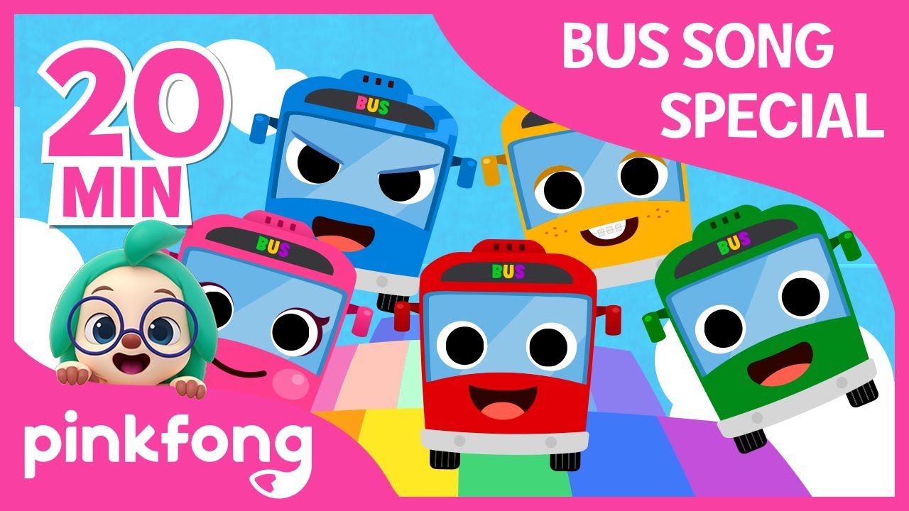 The Wheels on the Bus and more | Bus Songs | +Compilation | Pinkfong Pinkfong The Wheels On The Bus