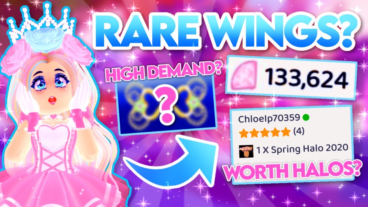THESE ARE WINGS WORTH HALOS? ROYALE HIGH RARE WING DRAMA! Royale High How Much Are The Angel Wings Worth In Royale High