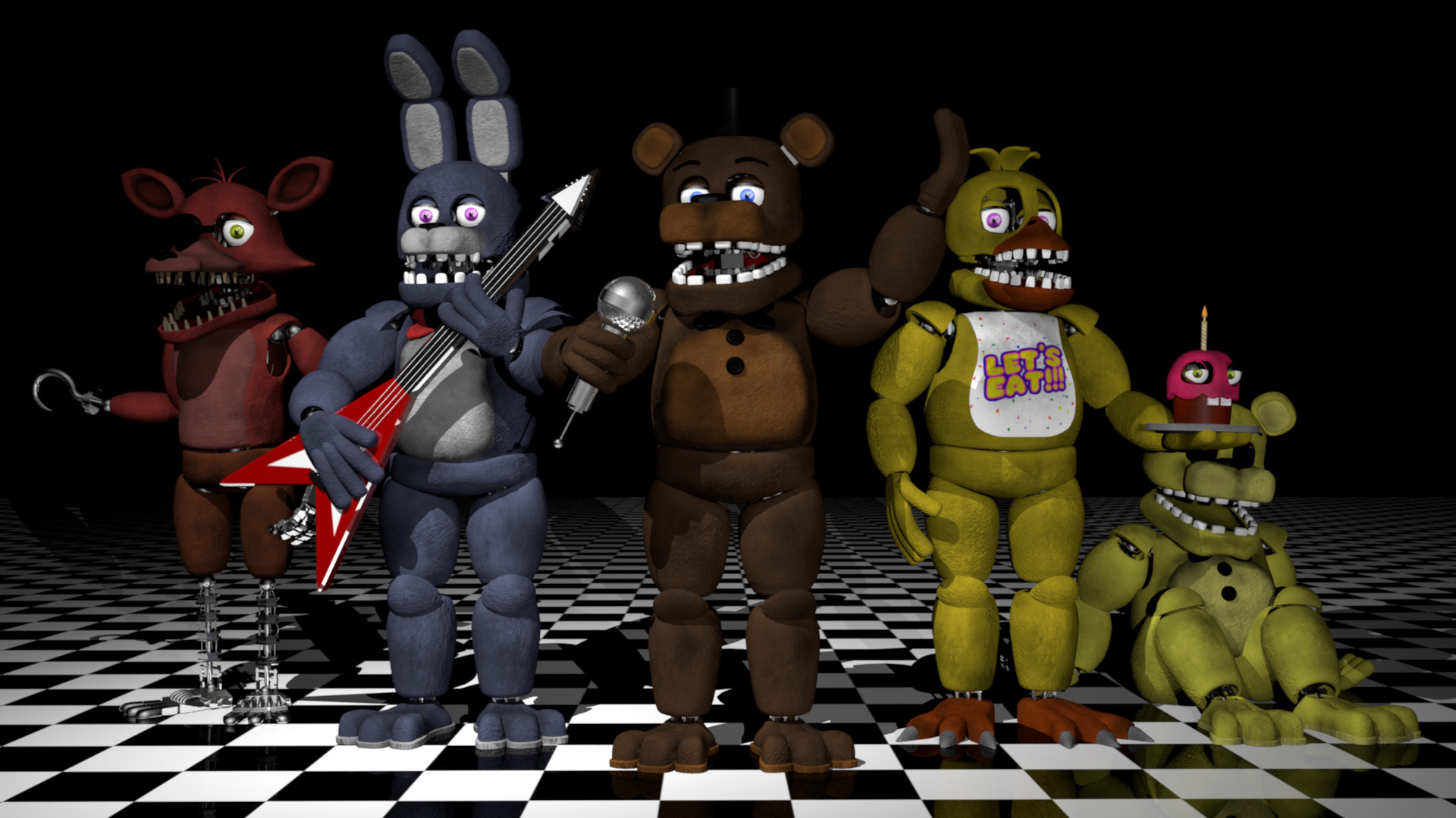 Thomas Honeybell - Five Nights at Freddy's 2 Fan-made Withered 3D Models Five Nights At Freddy S Fan Made