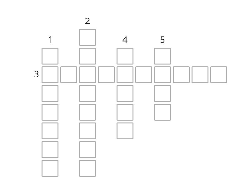Tiger 3 unit 2 - animal groups - Crossword Tiger 3 Unit2