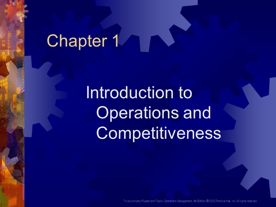 To Accompany Russell and Taylor, Operations Management, 4th Edition Operations Management Russell And Taylor Solutions Manual Pdf