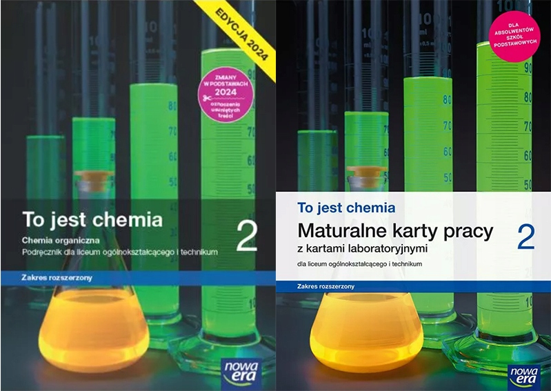To jest chemia 2 ZAKRES ROZ. KOMPLET ( POD. + KARTY) NOWA ERA Edycja Chemia Nowa Era Klasa 8
