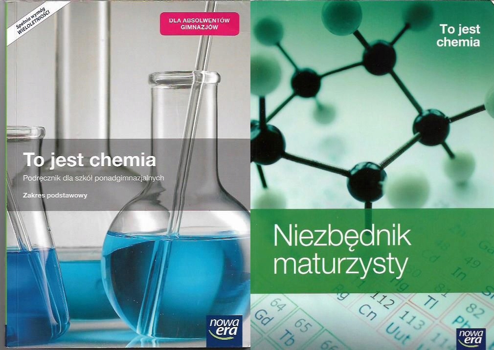 TO JEST CHEMIA + NIEZBĘDNIK + KARTY PRAC. NOWA ERA (12641735935 Chemia Klasa 1 Technikum Nowa Era