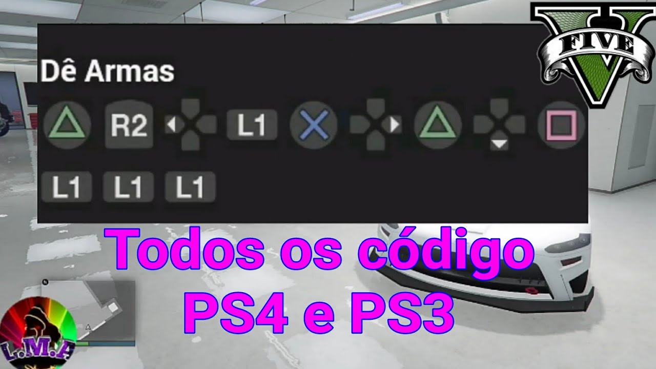 Todos os código do GTA 5 pra PS4 e PS3 - YouTube Kody Na Gta 5 Ps4