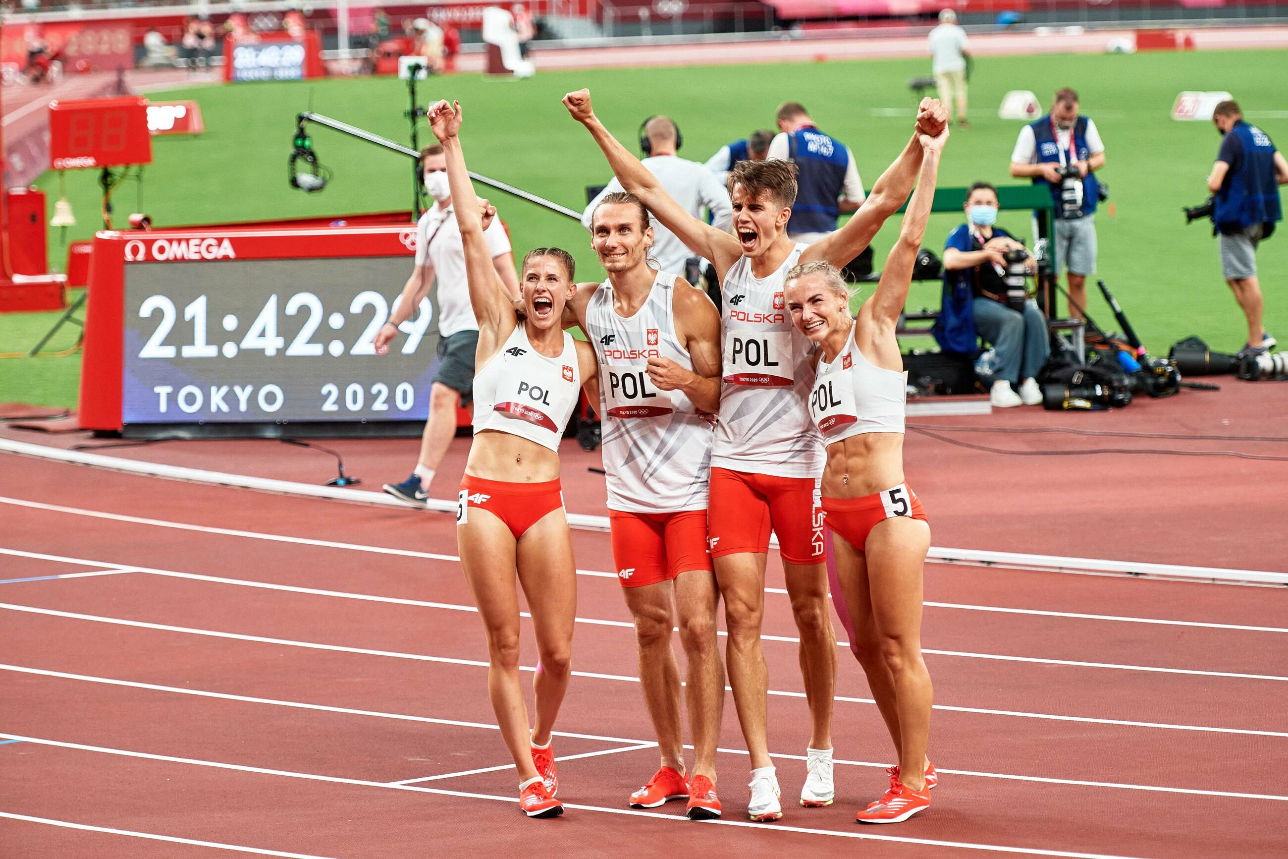 Tokio 2020. Sztafeta mieszana 4x400 metrów. Nagranie biegu Polaków Igrzyska Olimpijskie Letnie 2020