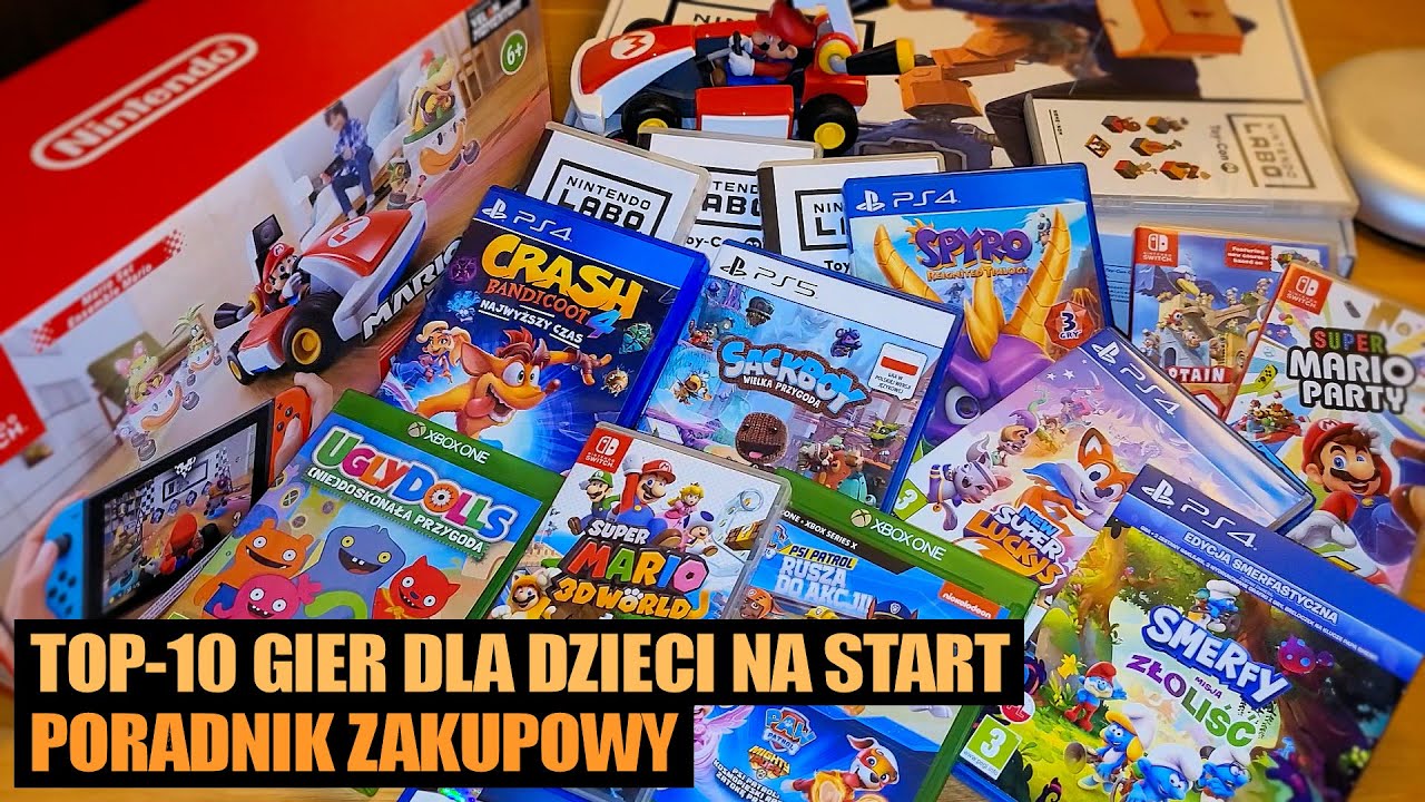 TOP-10 GIER DLA DZIECI - jakie gry dla dzieci na start przygody z grami Gry Dla Dzieci 5 Lat Youtube