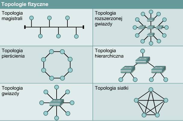 Topologie sieci Przekazywanie Zetonu Ang Token Wystepuje W Sieci O Strukturze Fizycznej
