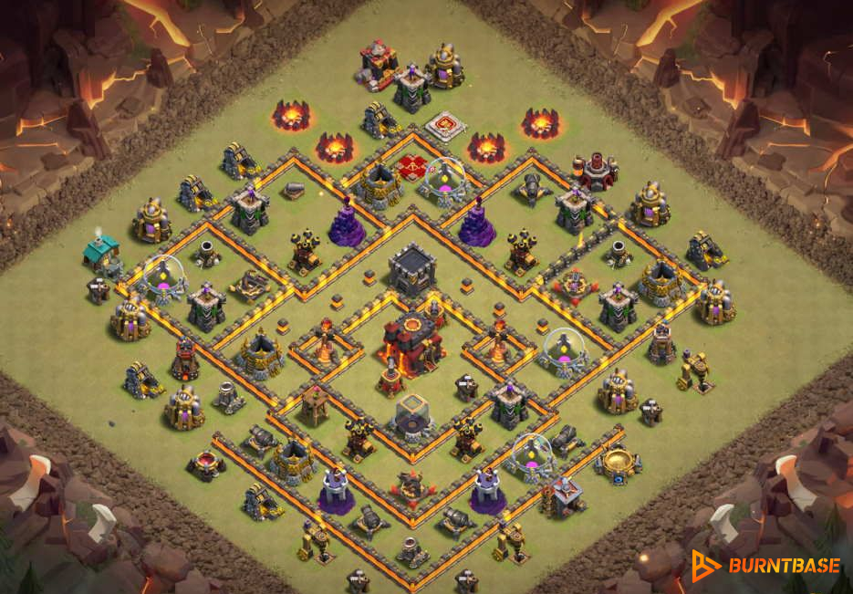 Town Hall 10 Base Links | TH10 War Bases by BurntBase Best Town Hall 10 Base Link