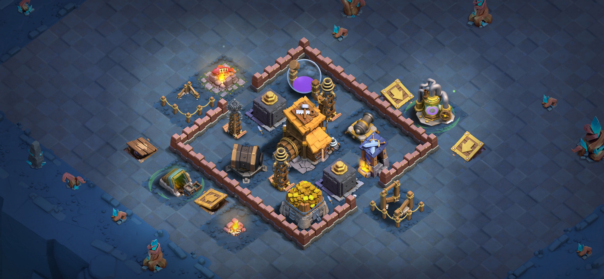 Town Hall Level 7 Layout Clash Of Clans Best Town Hall 7 Builder Base