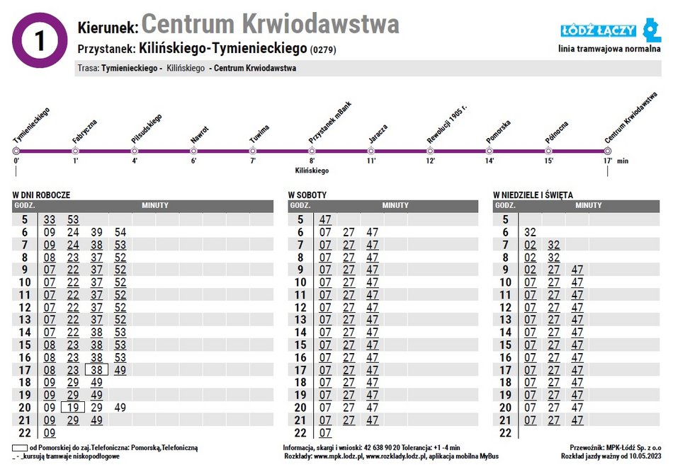 Tramwaje MPK Łódź wracają na Kilińskiego. Jak pojadą? [ROZKŁADY JAZDY Rozklad Jazdy Mpk Lodz Sp Z Oo