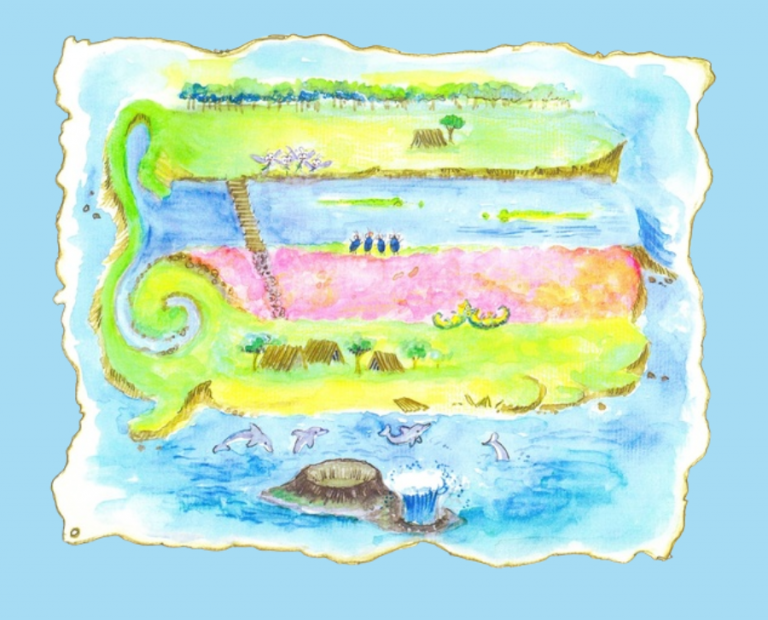 Treble Clef Island Map (Highest Resolution for GIANT Wall Poster Freddie The Frog Treble Clef Island