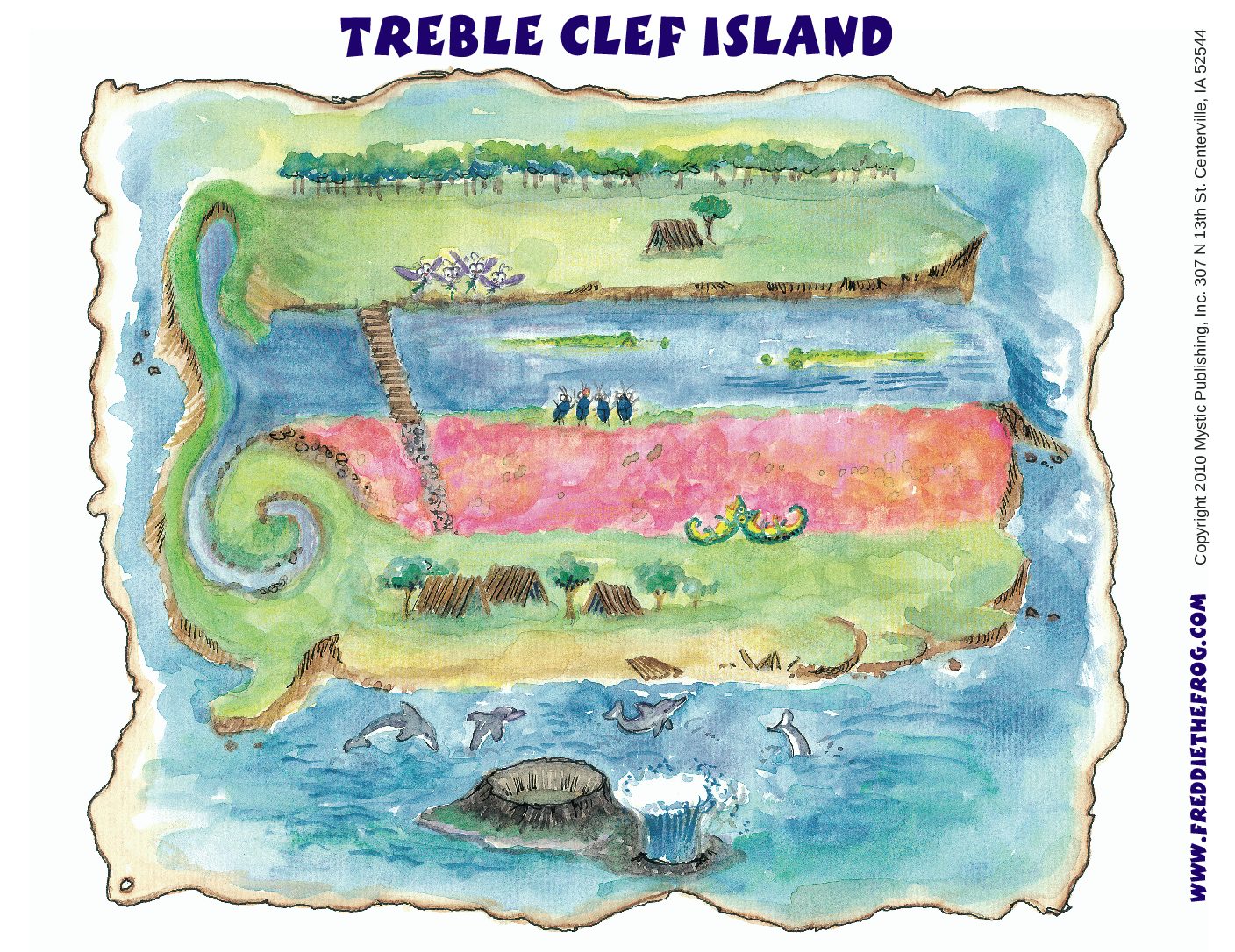 Freddie The Frog Treble Clef Island