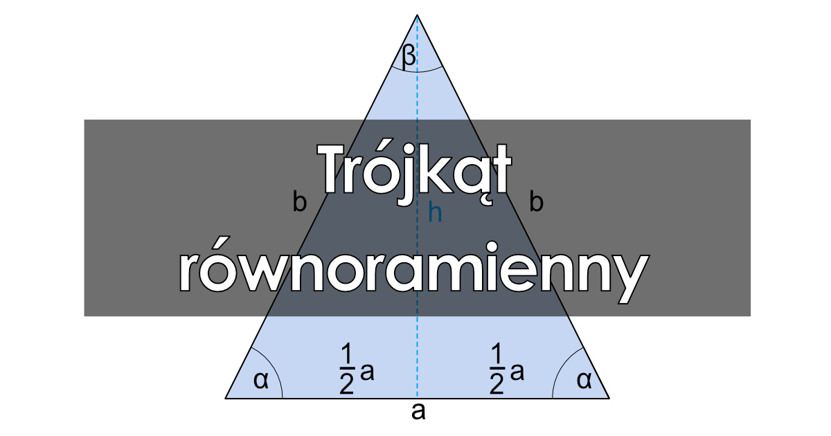 Trójkąt równoramienny: definicja co to jest, wzory, informacje Trojkat Rownoramienny Wzor Na Pole