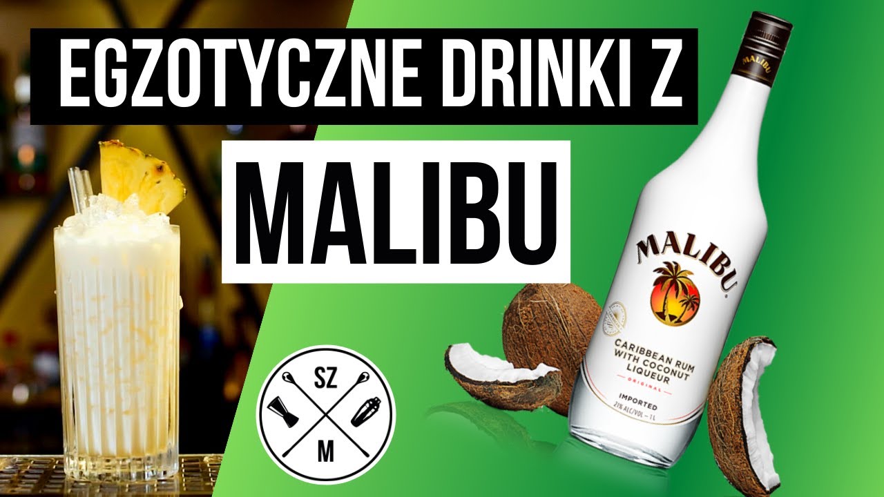 Tropikalne DRINKI z MALIBU | limonka, kokos, mięta, ananas| na domówkę Proste Drinki Z Wodka I Limonka