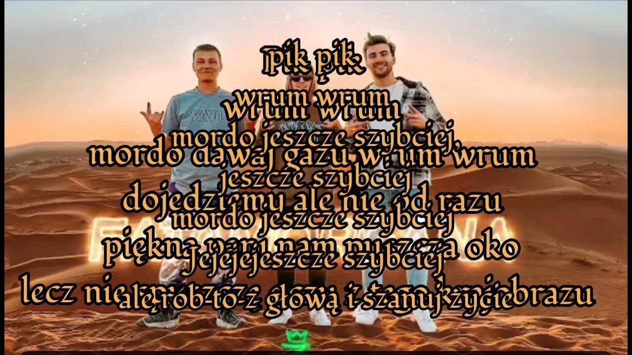 TRZECH KRÓLI - FATAMORGANA tekst (Qry, Przemek Pro, Bartek Kubicki Tekst Piosenki Sitek Chcemy Być Wyżej