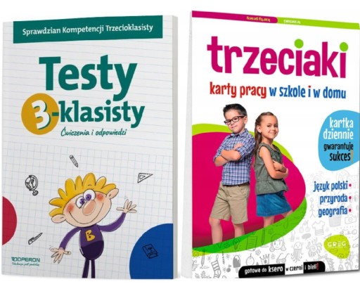 TRZECIOTEŚCIK TESTY KOMPETENCJI 3-KLASISTY OPERON +TRZECIAKI ĆWICZENIA Testy Operon Klasa 1 Podstawowa