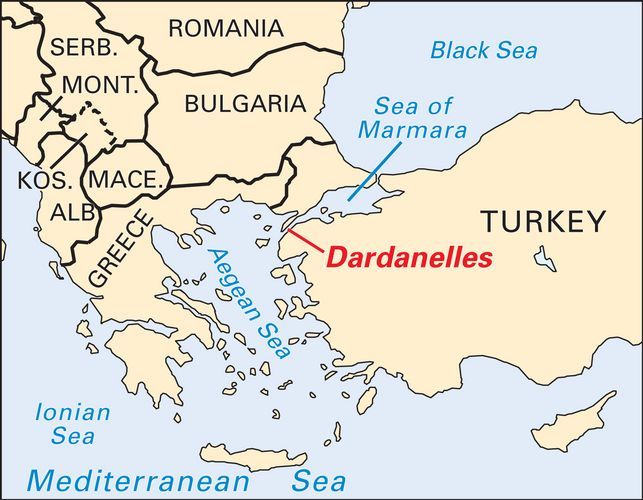 Turcia va inchide accesul la stramtorile Bosfor si Dardanele pentru Cieśnina Bosfor I Dardanele Mapa