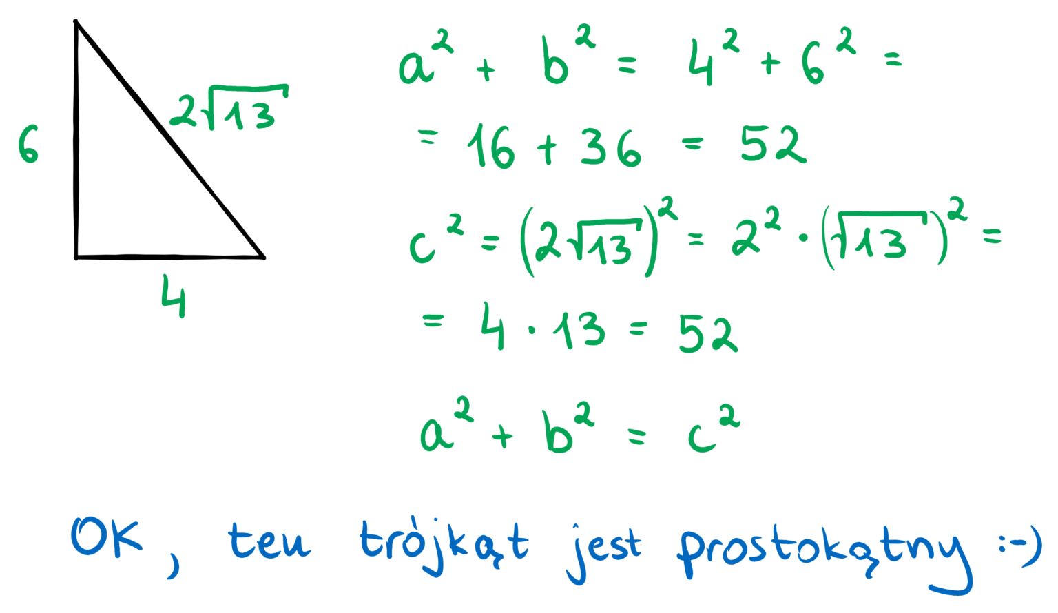 Twierdzenie Pitagorasa I Jego Zastosowanie