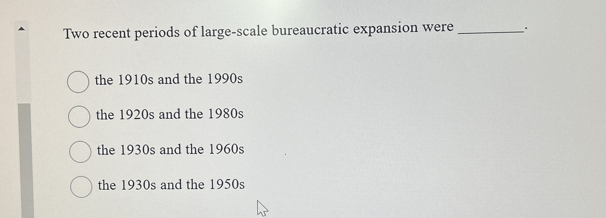 Two recent periods of large-scale bureaucratic | Chegg.com Two Recent Periods Of Large Scale Bureaucratic Expansion Were