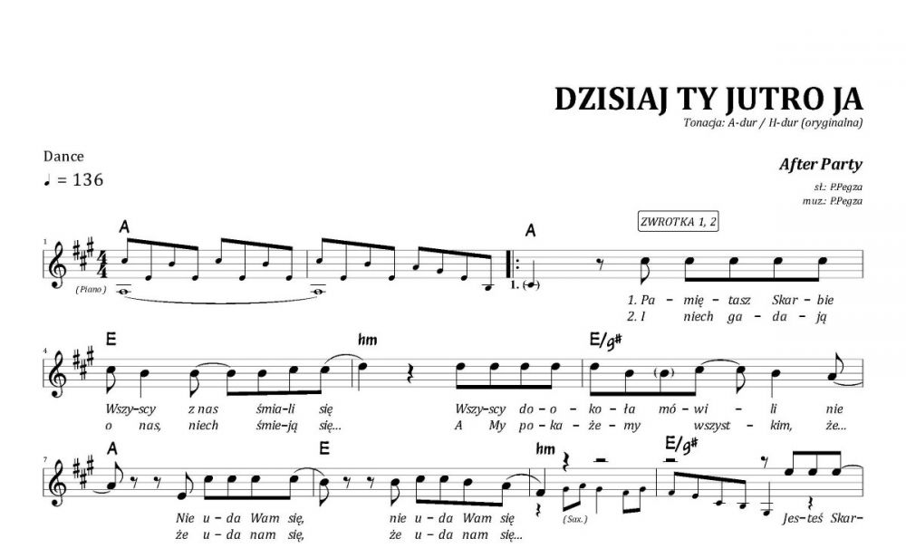 Ty Mi Slonce Ja Ci Deszcz Tekst