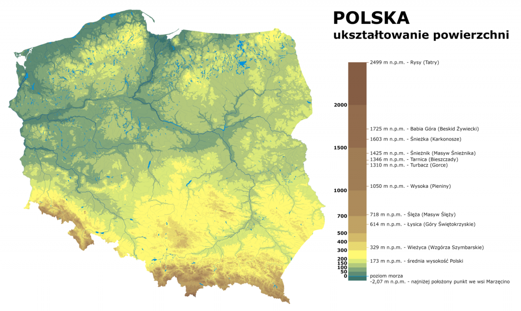 Zaznacz Cechy Ukształtowania Powierzchni Polski