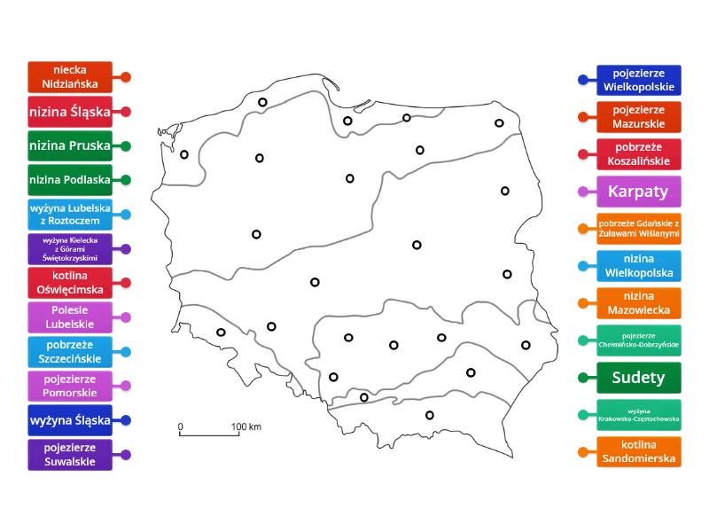 Ukształtowanie Powierzchni Polski - Rysunek z opisami Ukształtowanie Powierzchni Polski Klasa 7