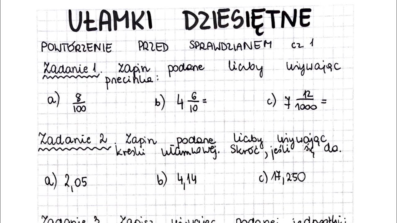 Sprawdzian Matematyka Klasa 4
